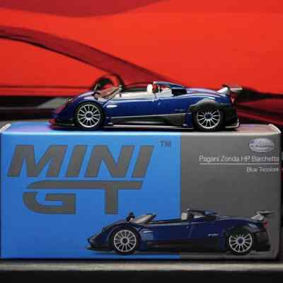[匠心]MINI GT 1:64 帕加尼 Pagani Zonda 敞篷 蓝色合金汽车模型