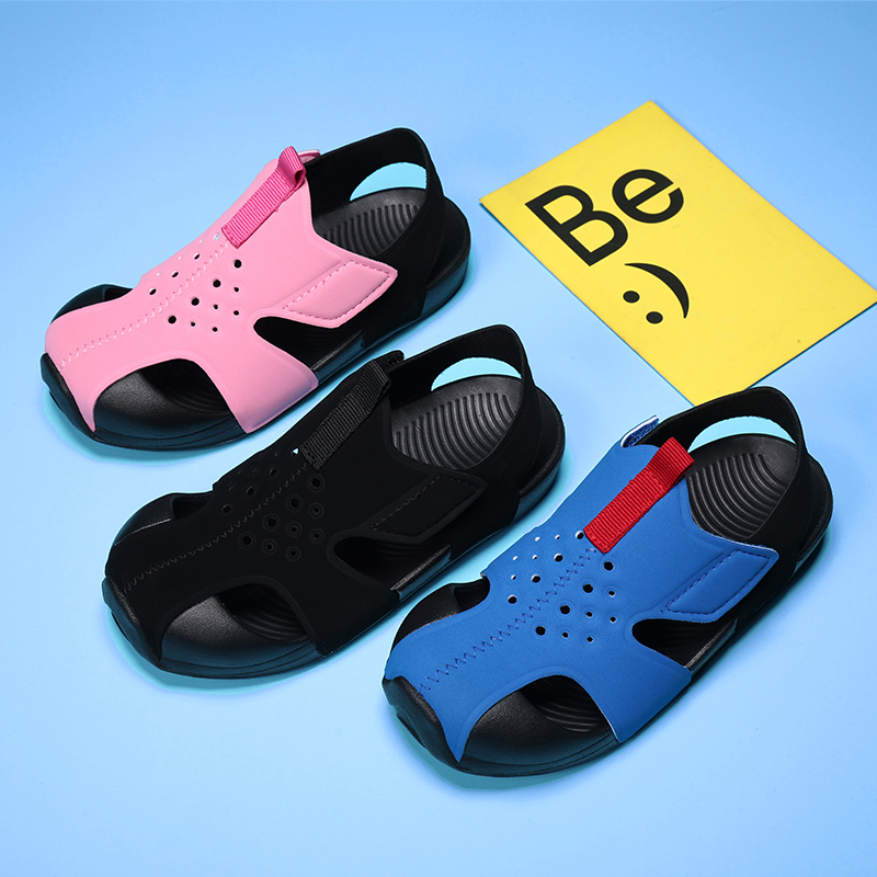 女童凉鞋包头男童飞机鞋宝宝机能鞋软底学步小童夏季运动儿童鞋子