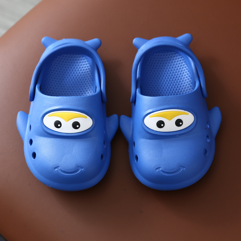 儿童拖鞋夏男童女童宝宝可爱卡通飞机包头家用防滑透气洗澡凉拖鞋