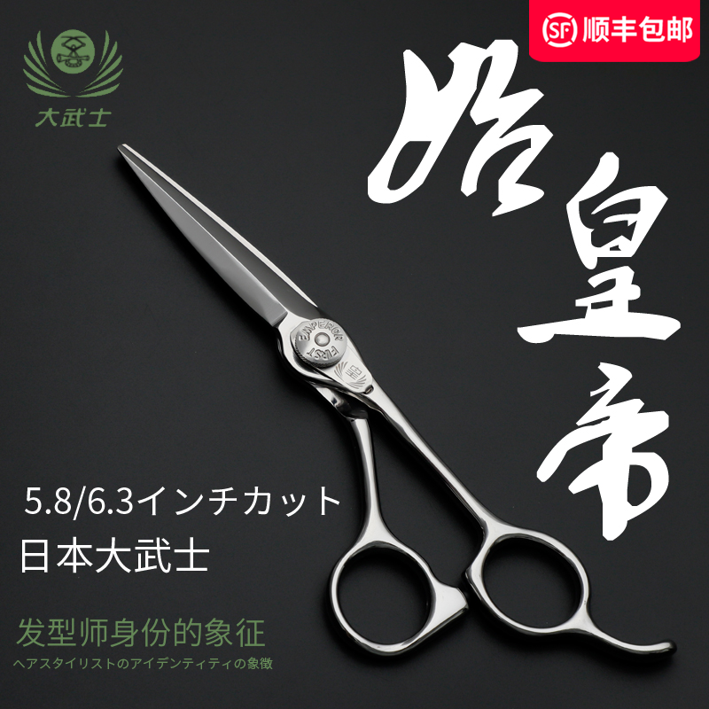 大武士日本进口原装美发剪刀平剪牙剪无痕刀剪发型师理发专业套装