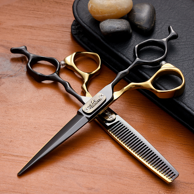 从林豹.王者德国工艺发型师专用理发剪刀套装平无痕牙剪打薄剪刀