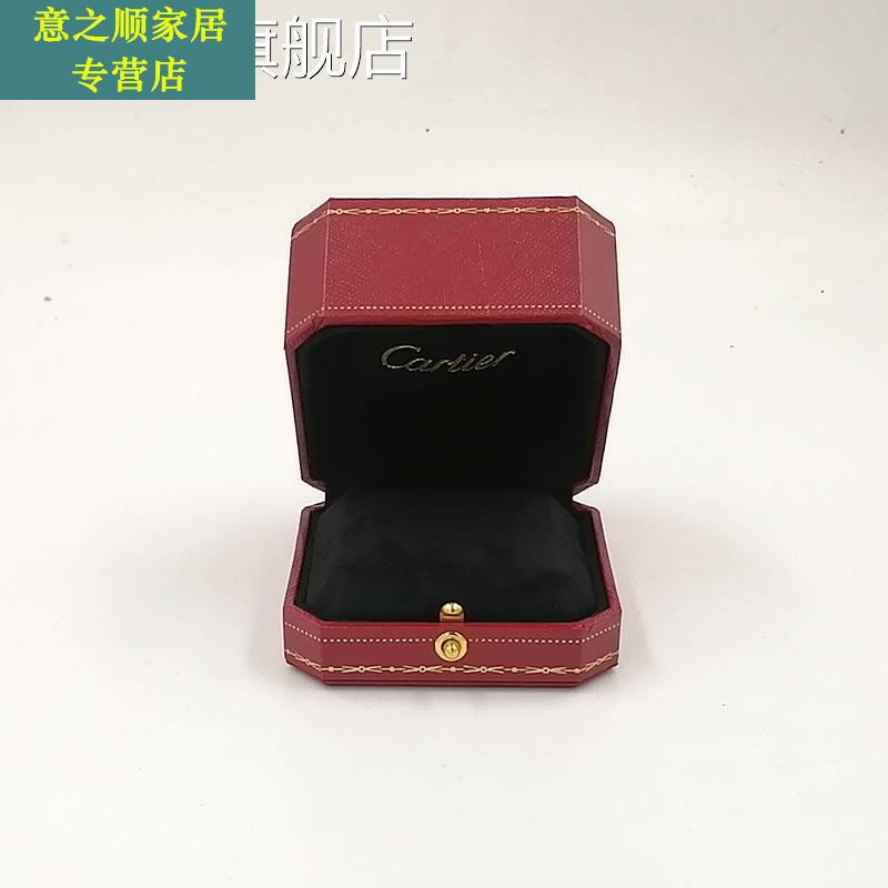 圆角首饰盒红色高档求婚钻戒盒 对戒盒 复古戒指盒子适用于卡地亚