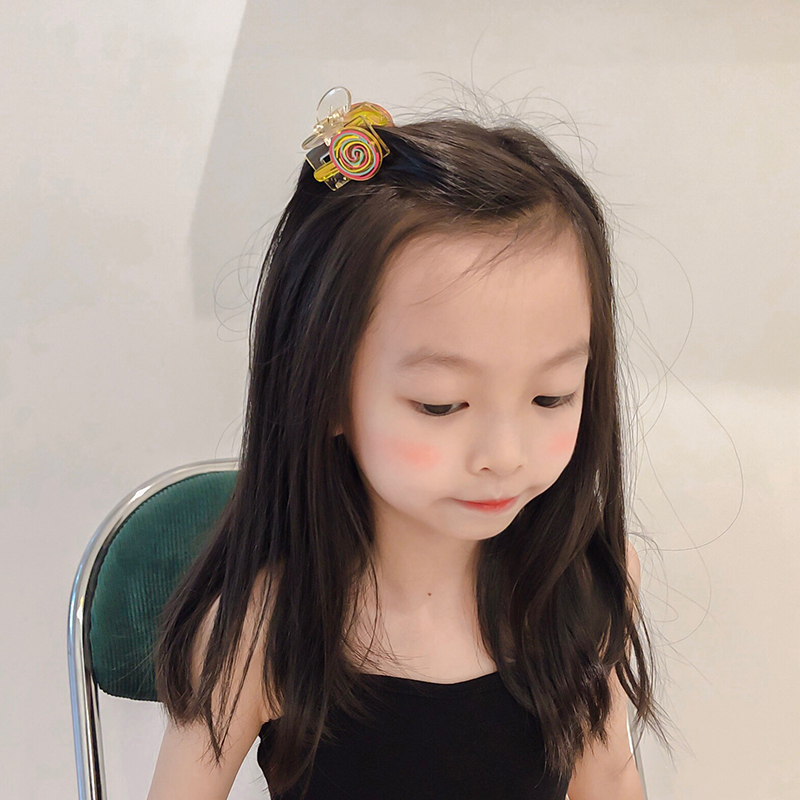 韩国女童刘海发夹碎发抓夹学生网红个性马尾发抓卡通可爱少女头饰