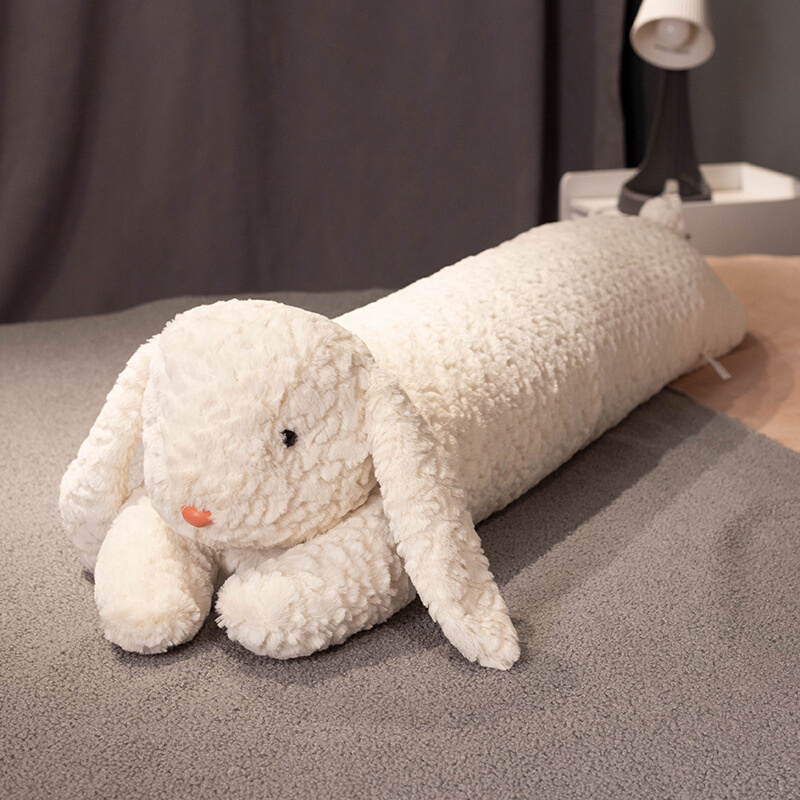 可爱兔子大象长条抱枕女生睡觉床上夹腿侧睡枕头大靠枕床头靠垫