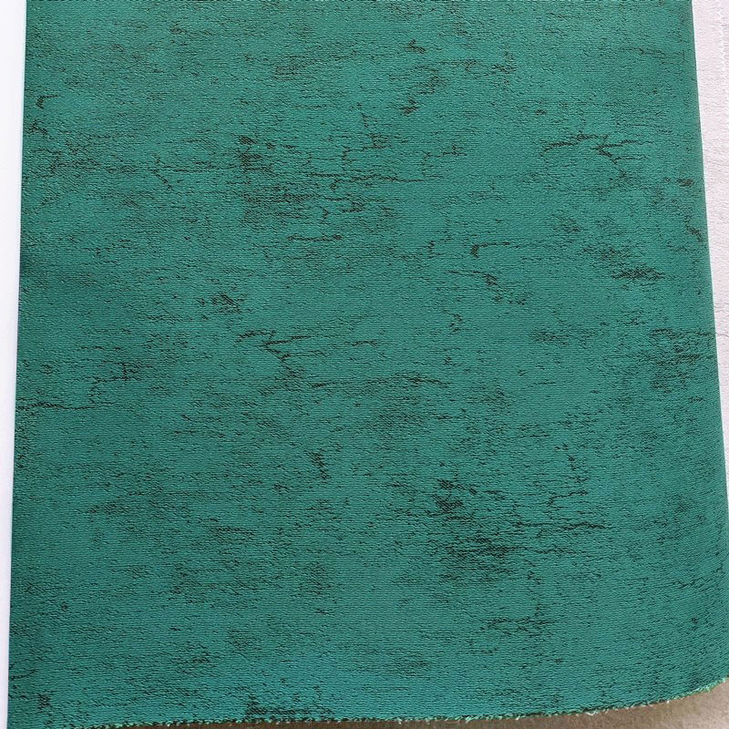 美式复古斑驳绿色无缝墙布家用客厅斑点绿孔雀绿祖母绿墨绿色壁布