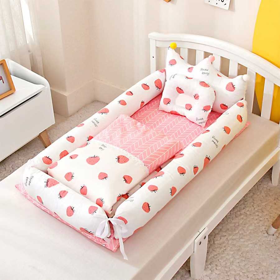 高档婴儿床中床宝宝睡觉防压神器床上便携式分隔床新生儿鸟巢仿生