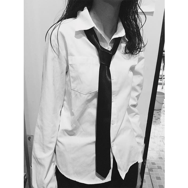 ins韩版男女士ktv发型师窄领带5cm日系jk学生学院风衬衫小领带潮